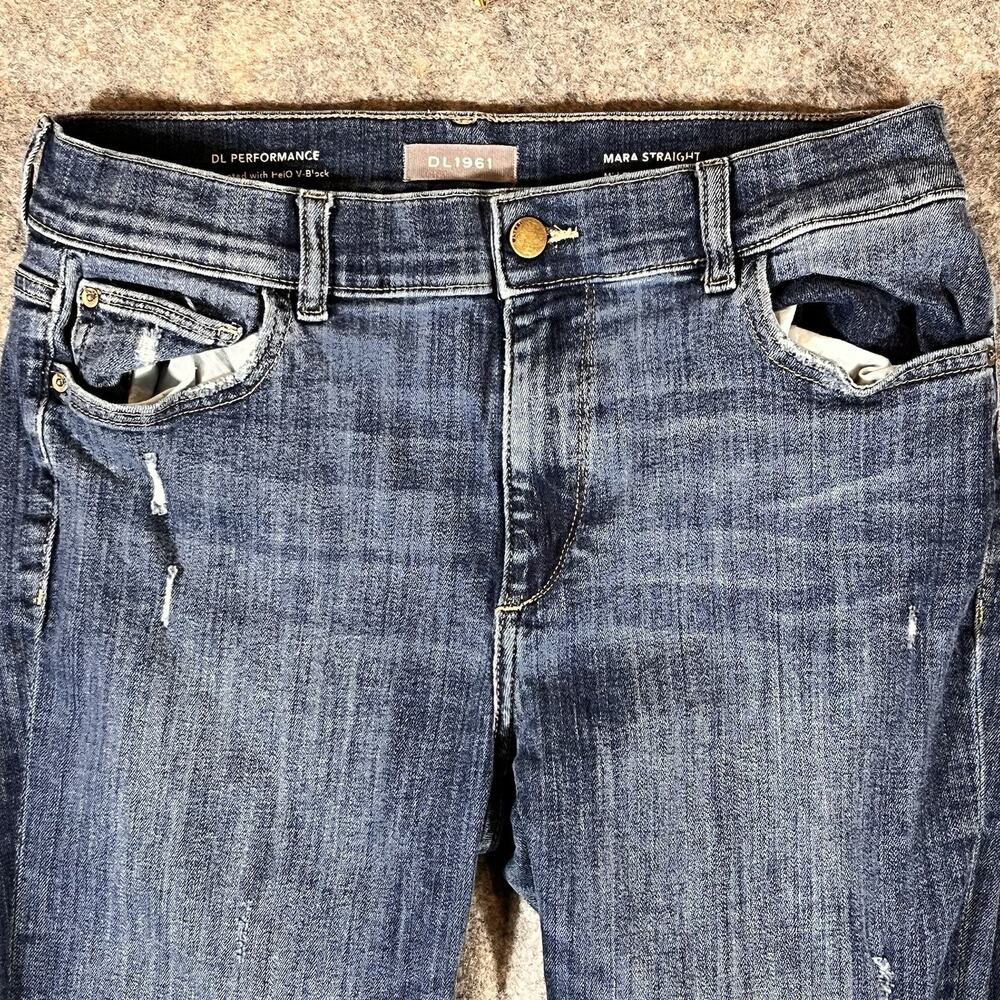DL1961 Women’s Mara‎ Ankle Jeans-Mid Rise-Instasculpt Straight-Size 31 - Picture 2 of 14